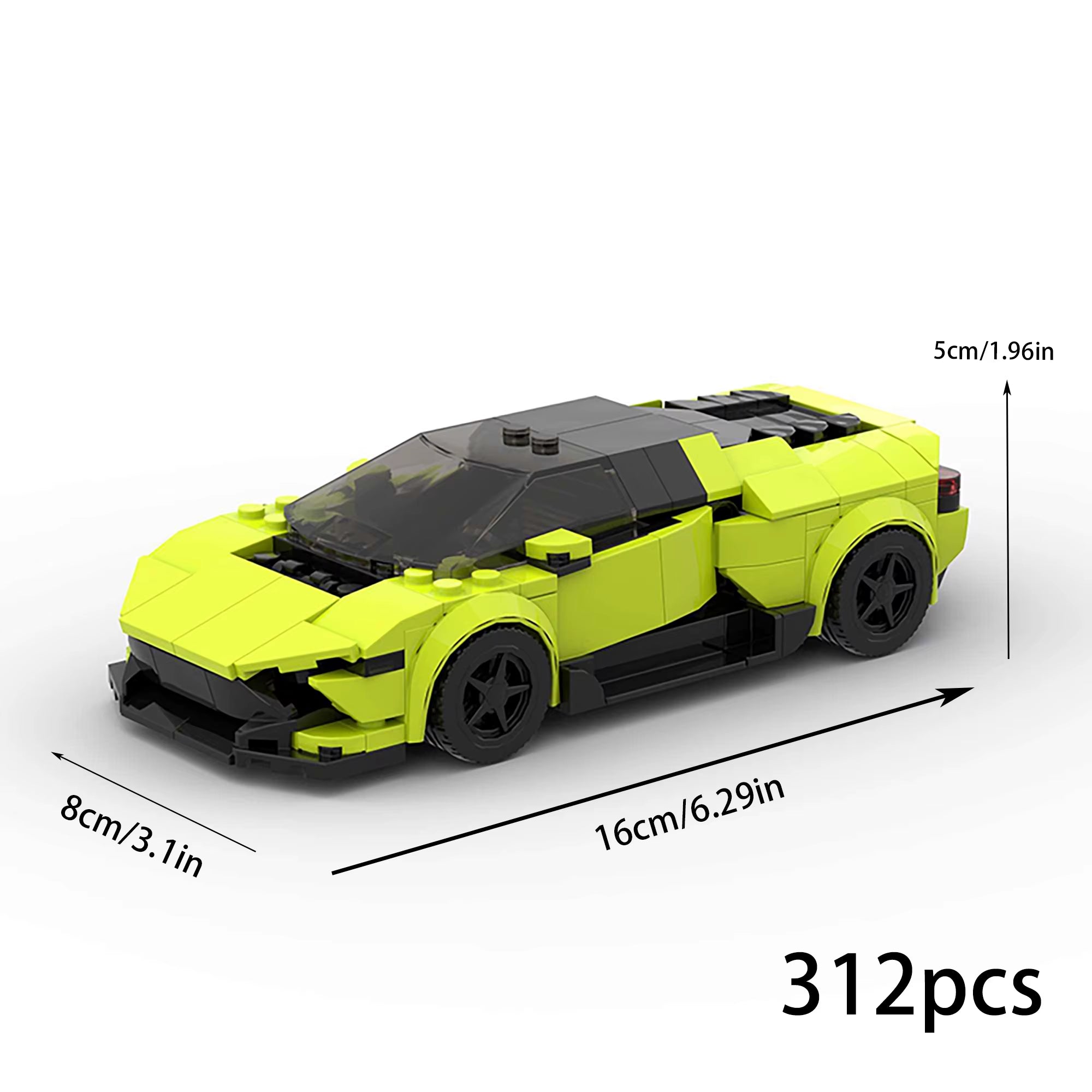 Children'S Building Block Racing and Sports Car Puzzle Toys